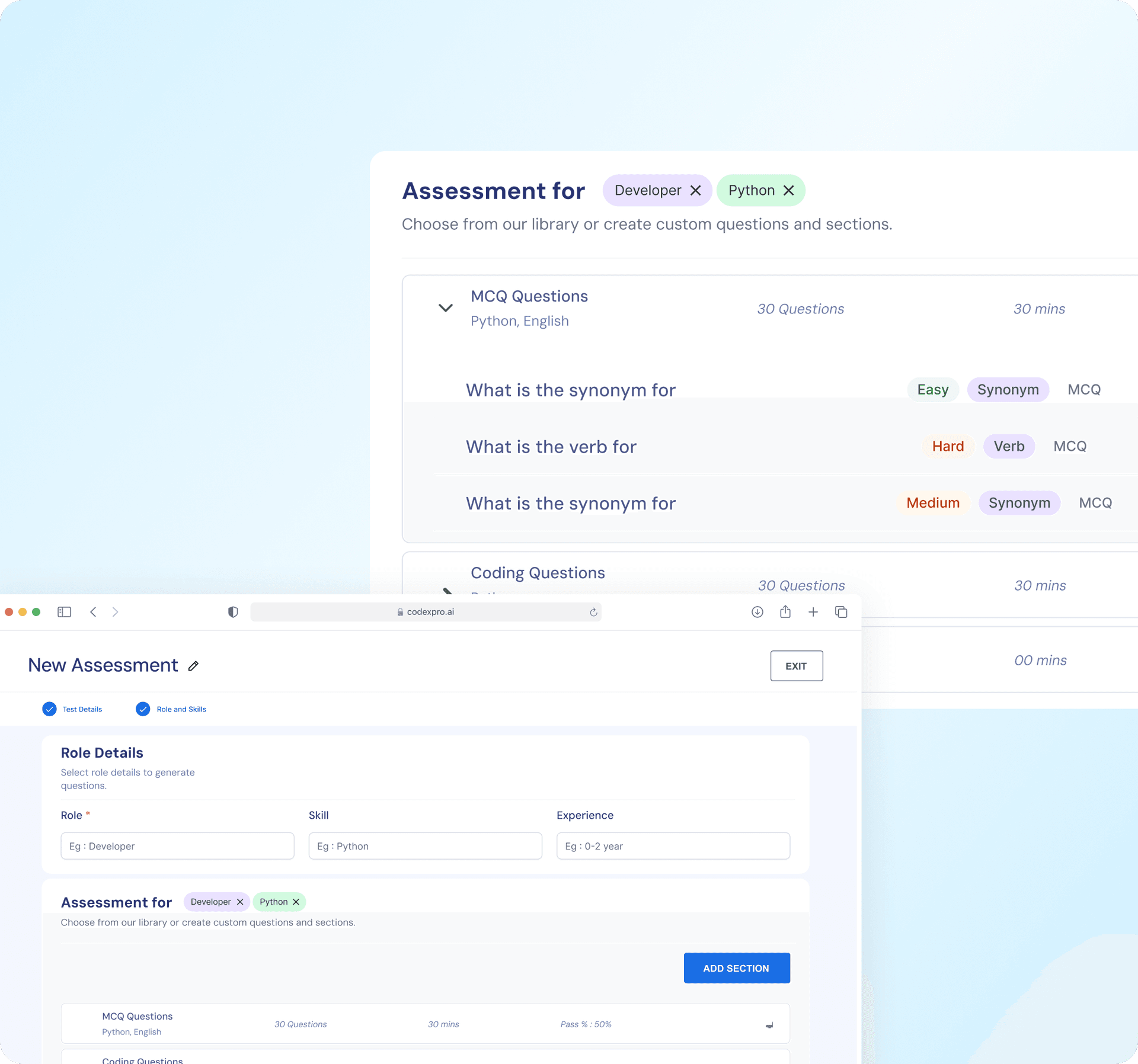 Role Based Assessments